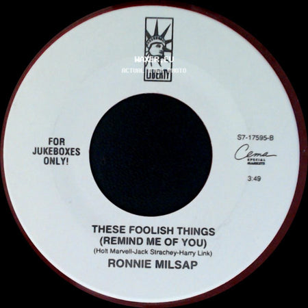 Ronnie Milsap - These Foolish Things (Remind Me Of You) / True Believer side A