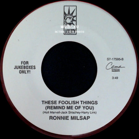 Ronnie Milsap - These Foolish Things (Remind Me Of You) / True Believer side A