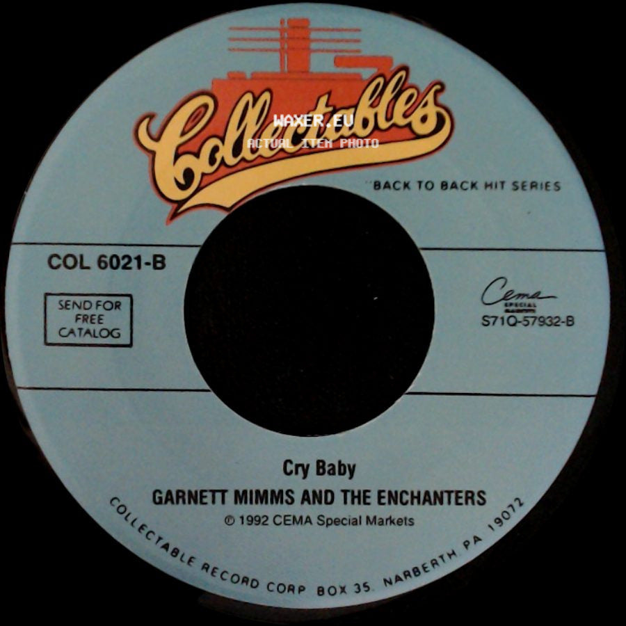 Garnett Mimms And The Enchanters - A Quiet Place / Cry Baby side B