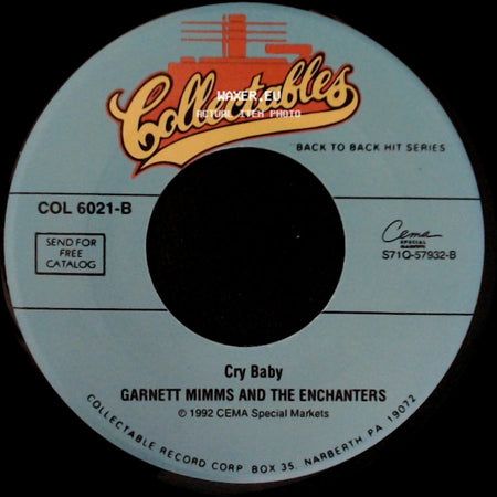 Garnett Mimms And The Enchanters - A Quiet Place / Cry Baby side B