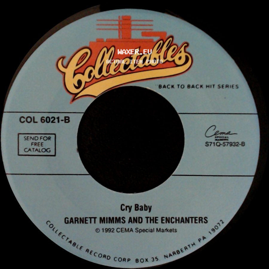 Garnett Mimms And The Enchanters - A Quiet Place / Cry Baby side B