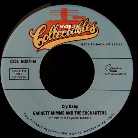 Garnett Mimms And The Enchanters - A Quiet Place / Cry Baby side B