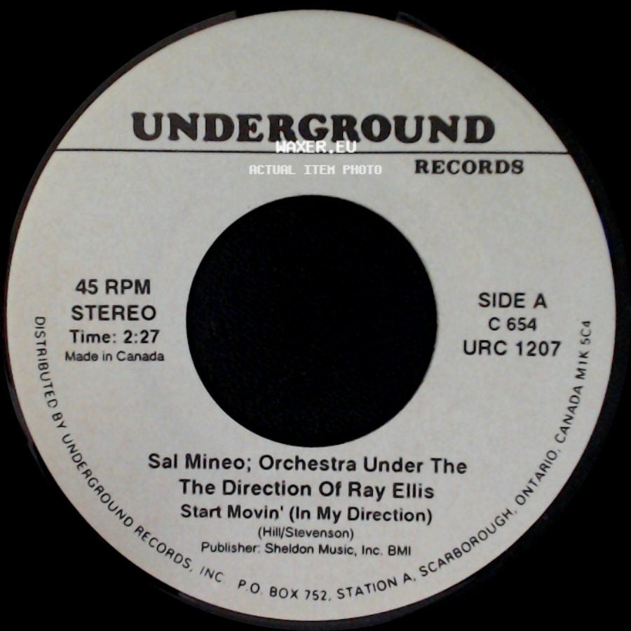 Sal Mineo; Orchestra Under The Direction Of Ray Ellis / Terry Gilkyson And The Easy Riders - Start Movin' (In My Direction) / Marianne side A