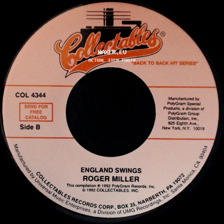 Roger Miller - Engine Engine #9 / England Swings side B