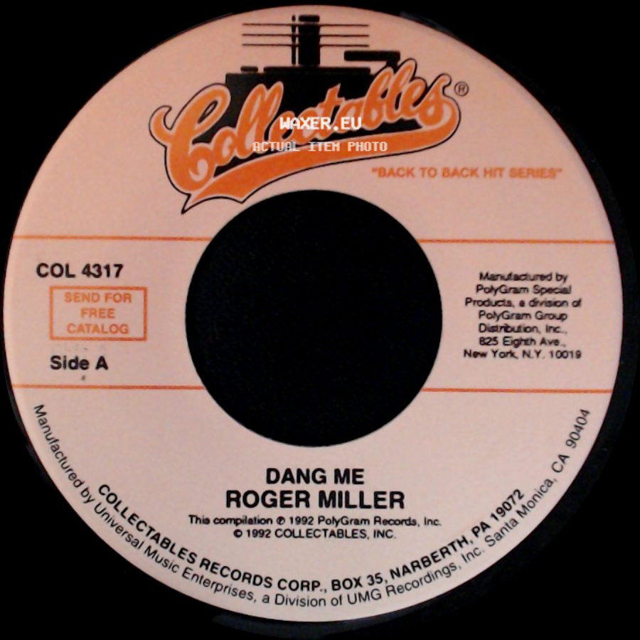 Roger Miller - Dang Me / Chug-A-Lug side A