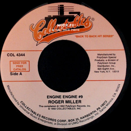 Roger Miller - Engine Engine #9 / England Swings side A