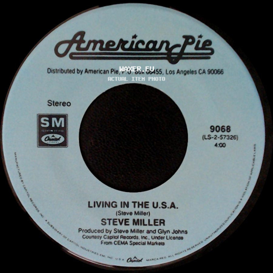 Steve Miller - Rock 'n Me / Living In The U.S.A. side B