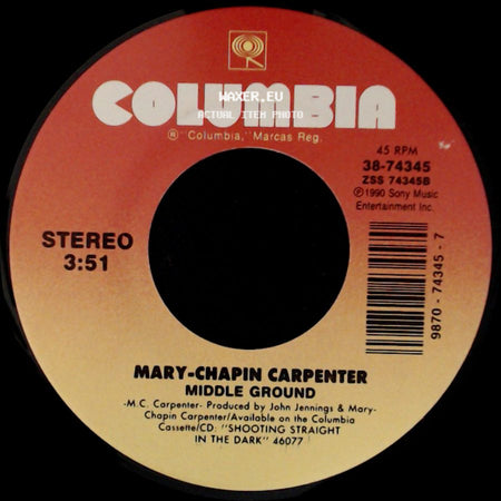 Mary-Chapin Carpenter - Middle Ground / I Feel Lucky side A
