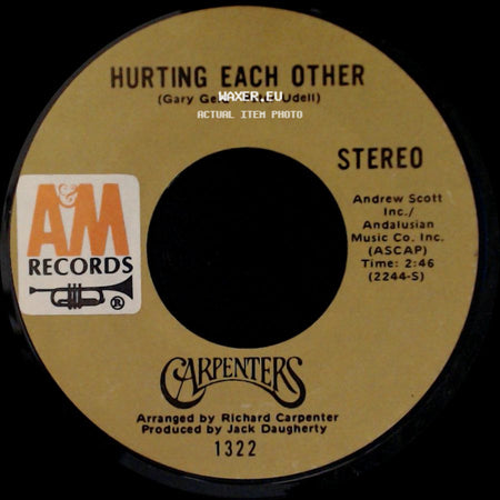 Carpenters - Maybe It's You / Hurting Each Other side B