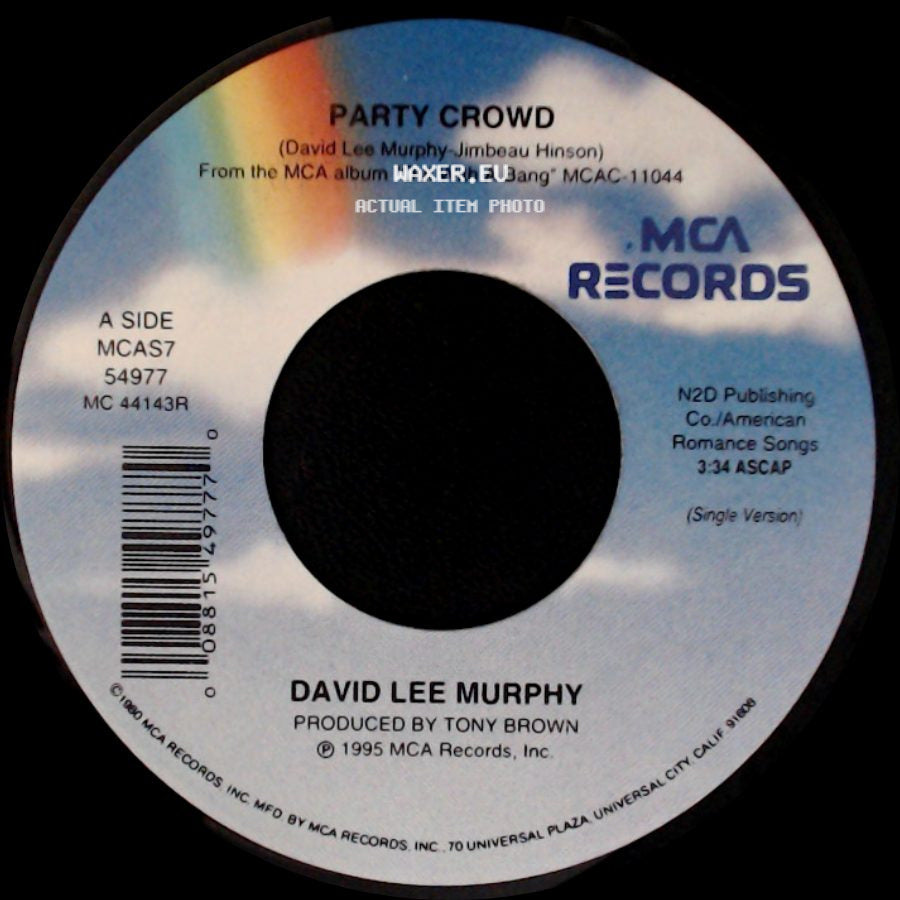 David Lee Murphy - Party Crowd / Can't Turn It Off side A