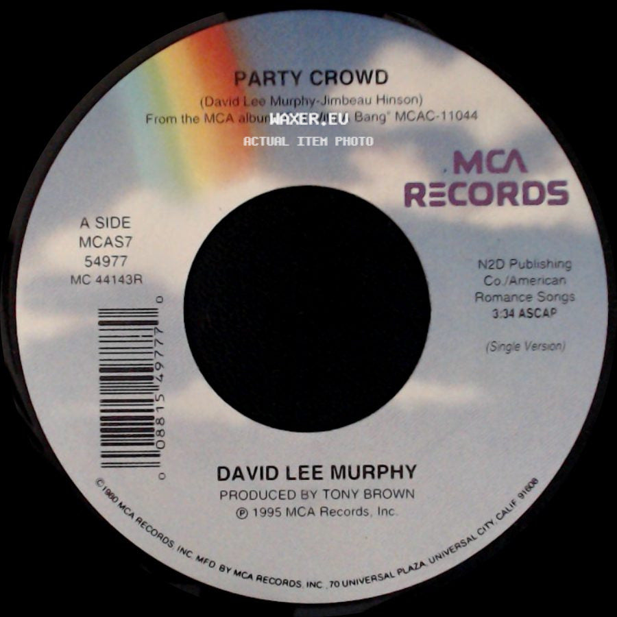 David Lee Murphy - Party Crowd / Can't Turn It Off side A
