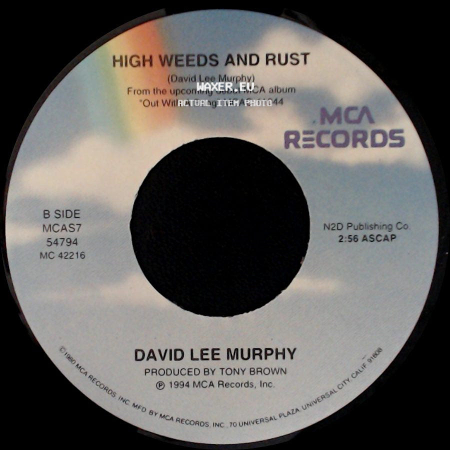 David Lee Murphy - Just Once / High Weeds And Rust side B