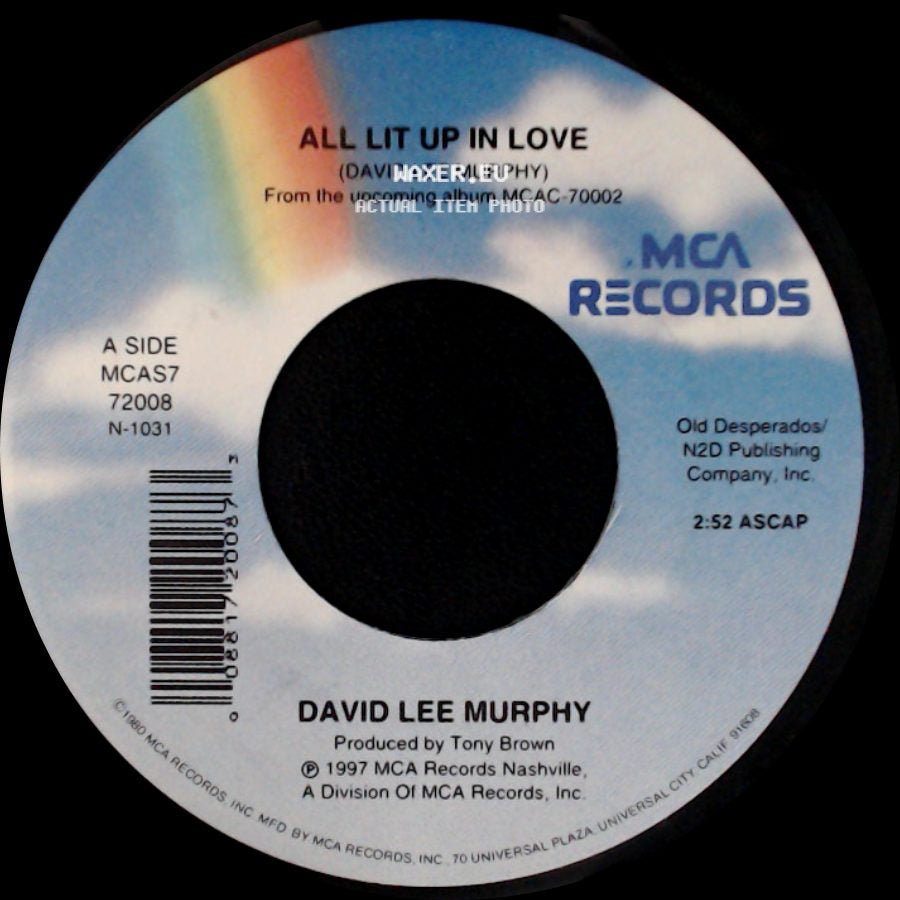 David Lee Murphy - All Lit Up In Love / She's Really Something To See side A