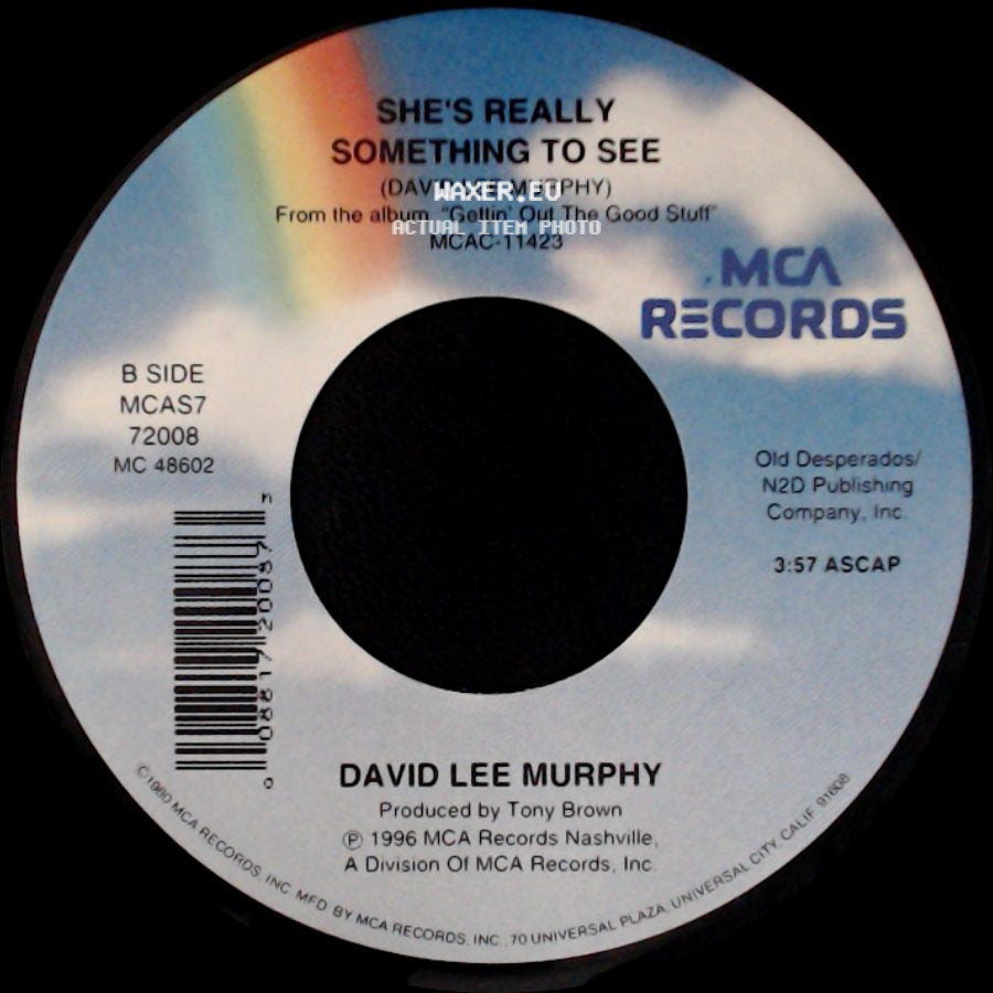 David Lee Murphy - All Lit Up In Love / She's Really Something To See side B