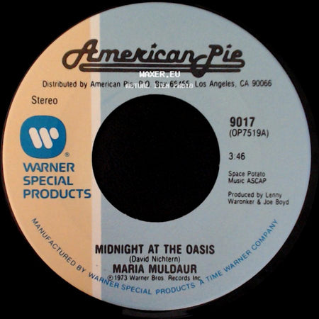 The Mojo Men / Maria Muldaur - Sit Down I Think I Love You / Midnight At The Oasis side B