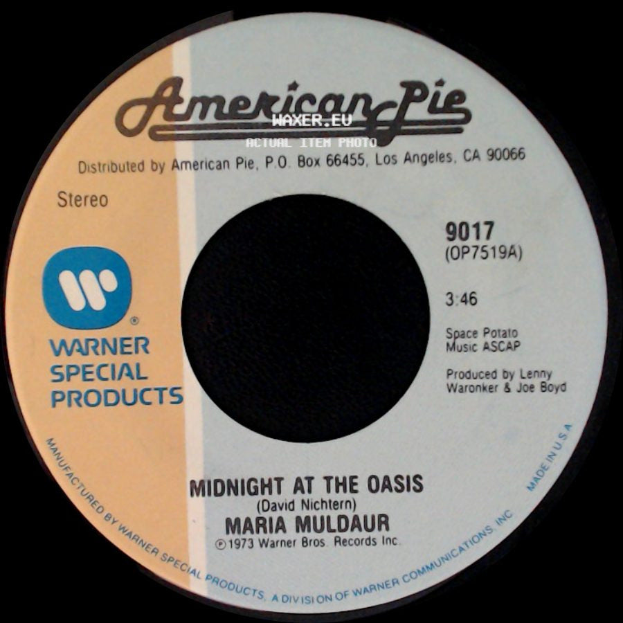The Mojo Men / Maria Muldaur - Sit Down I Think I Love You / Midnight At The Oasis side B