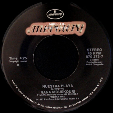 Nana Mouskouri - Y Mientras Tanto, Amandote / Nuestra Playa side B
