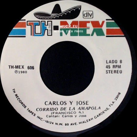 Carlos Y Jose - El Chubasco / Corrido De La Amapola side B