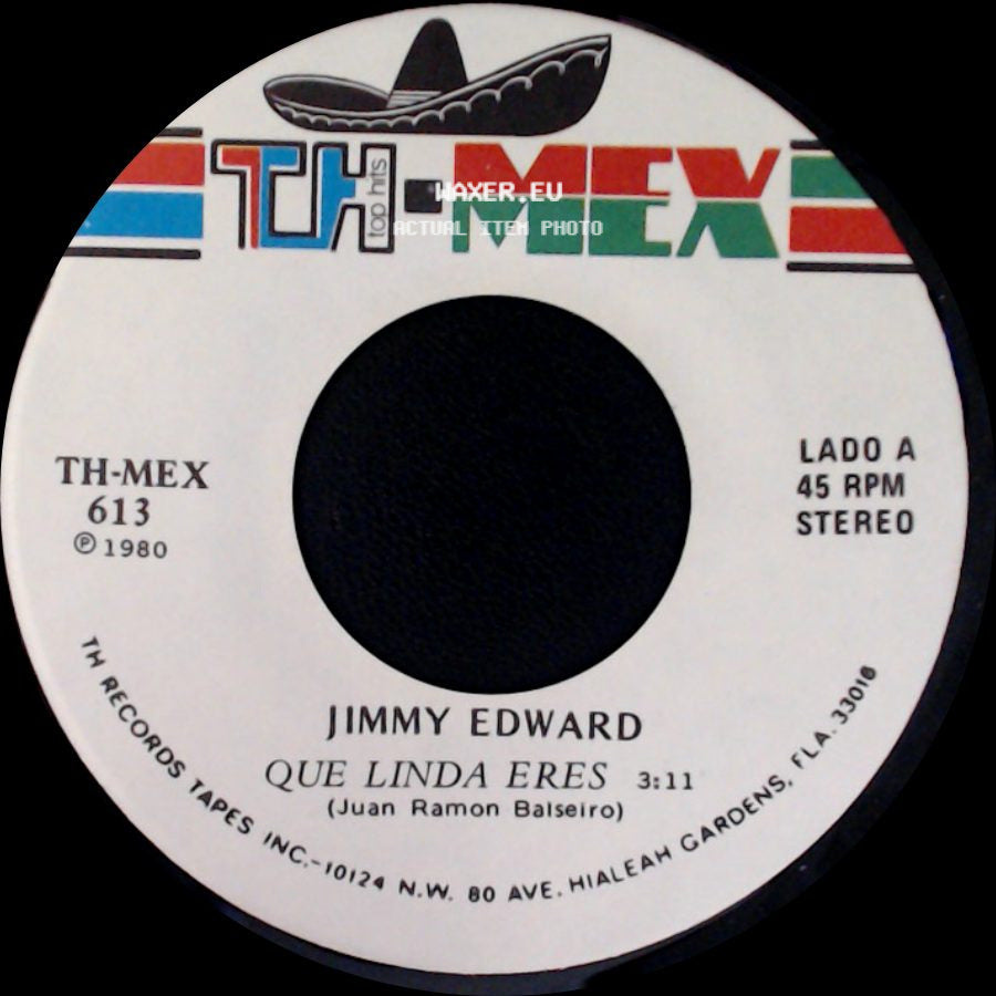 Jimmy Edward - Que Linda Eres / Con Tu Cariño side A