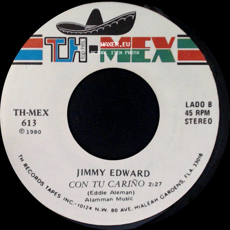 Jimmy Edward - Que Linda Eres / Con Tu Cariño side B