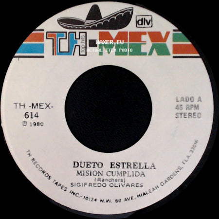 Dueto Estrella / Nieves Hernandez - Mision Cumplida / Cuatro Tumbas Solitarias side A