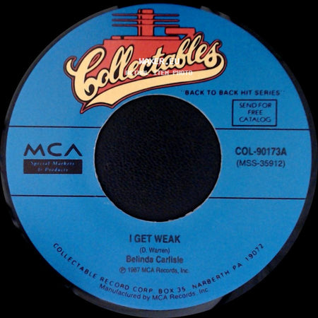 Belinda Carlisle - Leave A Light On / I Get Weak side B