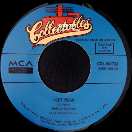 Belinda Carlisle - Leave A Light On / I Get Weak side B