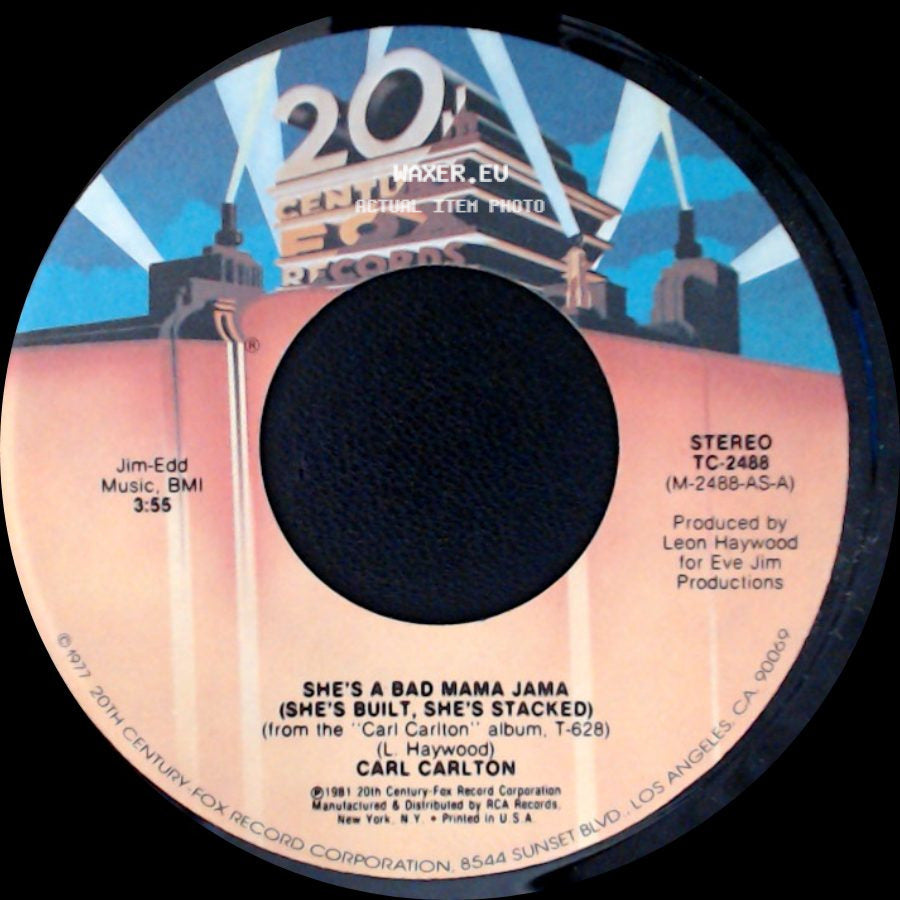 Carl Carlton - She's A Bad Mama Jama (She's Built, She's Stacked) / This Feeling's Rated X-Tra side A