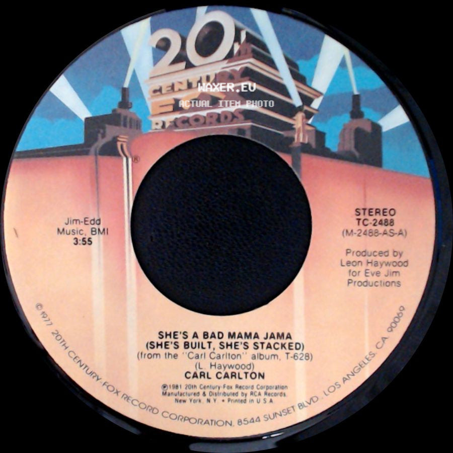 Carl Carlton - She's A Bad Mama Jama (She's Built, She's Stacked) / This Feeling's Rated X-Tra side A
