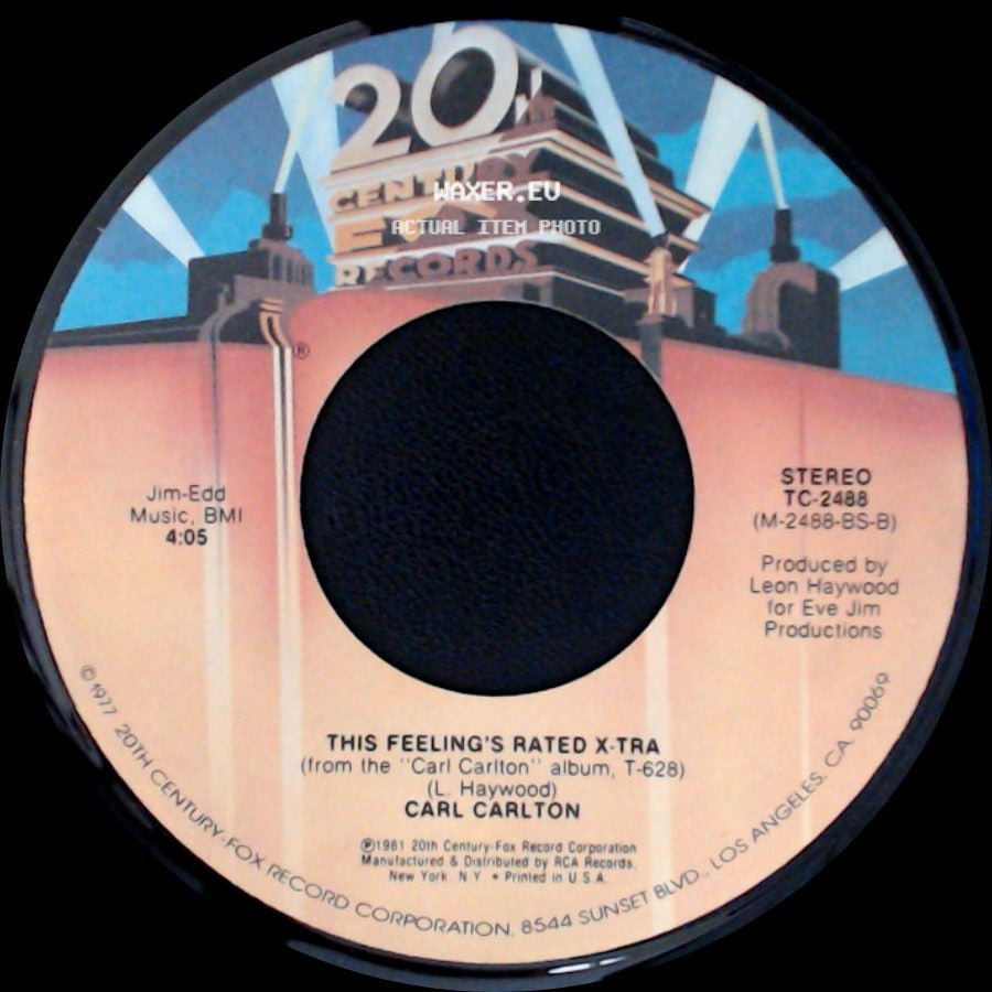 Carl Carlton - This Feeling's Rated X-Tra / She's A Bad Mama Jama (She's Built, She's Stacked) side A