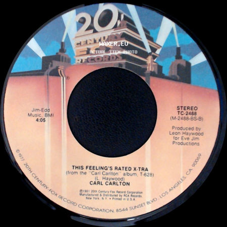 Carl Carlton - She's A Bad Mama Jama (She's Built, She's Stacked) / This Feeling's Rated X-Tra side B