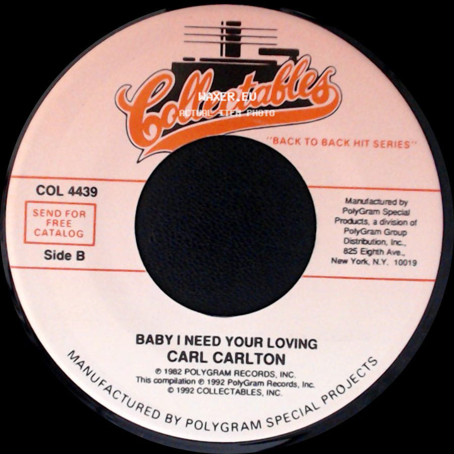 Carl Carlton - She's A Bad Mama Jama (She's Built, She's Stacked) / Baby I Need Your Loving side B