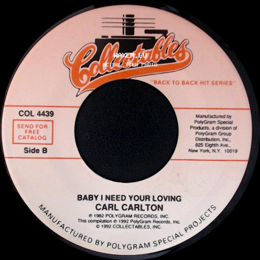 Carl Carlton - She's A Bad Mama Jama (She's Built, She's Stacked) / Baby I Need Your Loving side B