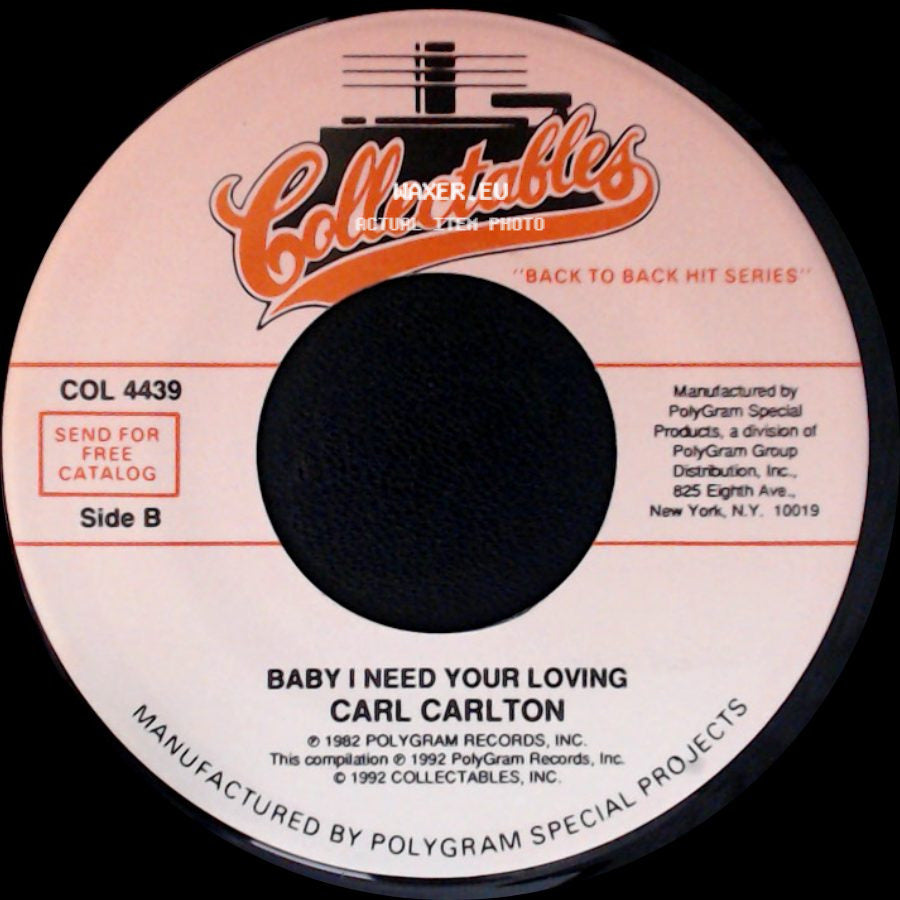 Carl Carlton - She's A Bad Mama Jama (She's Built, She's Stacked) / Baby I Need Your Loving side B