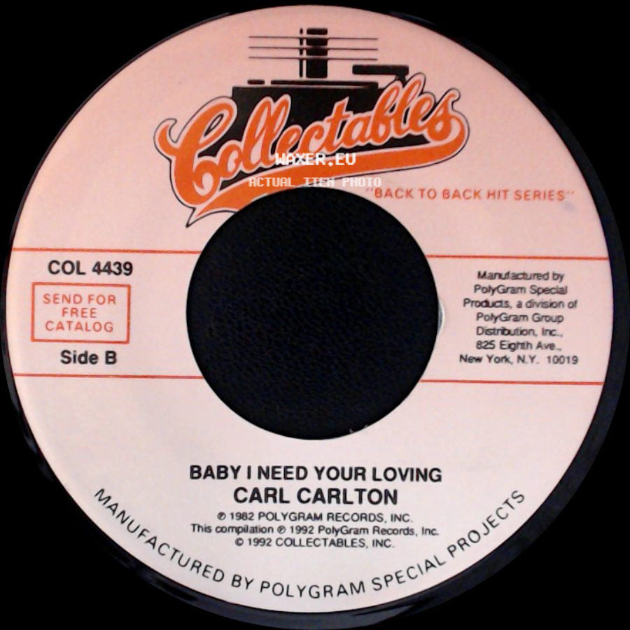 Carl Carlton - She's A Bad Mama Jama (She's Built, She's Stacked) / Baby I Need Your Loving side B