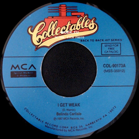 Belinda Carlisle - I Get Weak / Leave A Light On side A