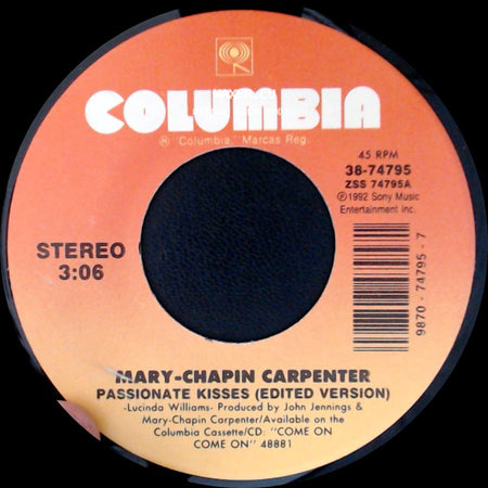 Mary-Chapin Carpenter - Middle Ground / Passionate Kisses (Edited Version) side B