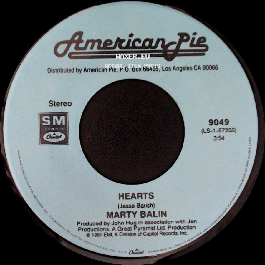 Marty Balin / Michael Murphey - Hearts / What's Forever For side A