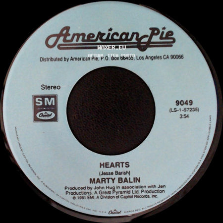 Marty Balin / Michael Murphey - Hearts / What's Forever For side A