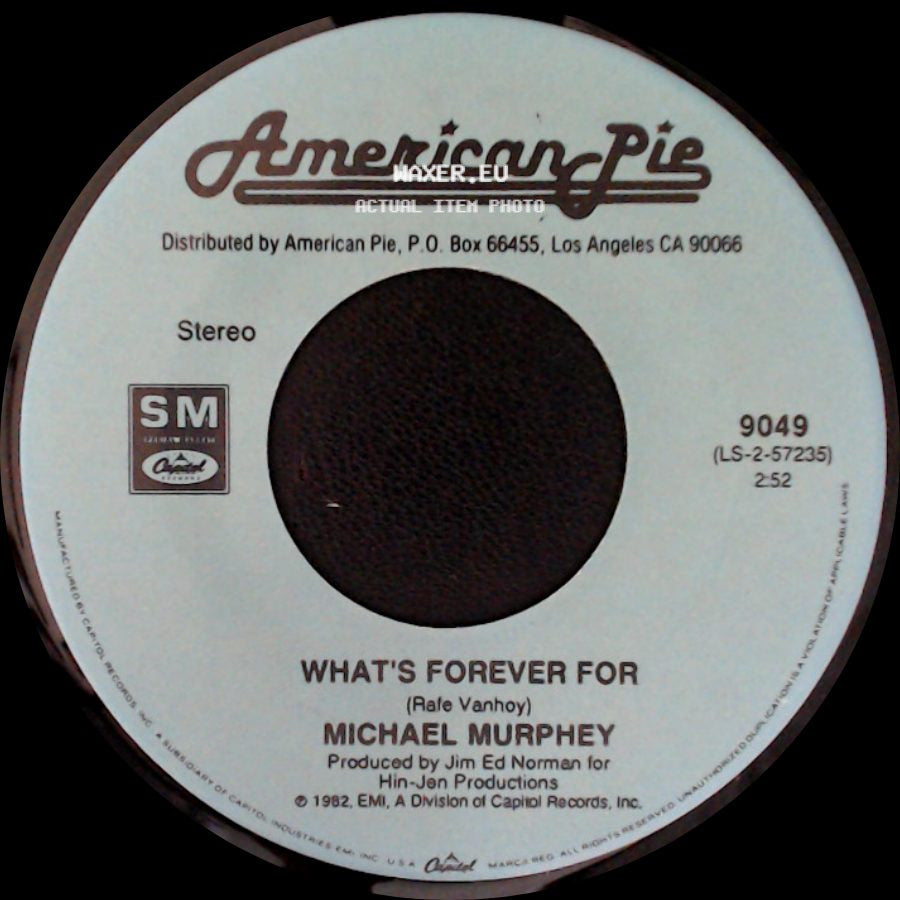 Marty Balin / Michael Murphey - Hearts / What's Forever For side B