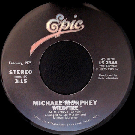 Michael Murphey - A Mansion On The Hill / Wildfire side B