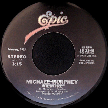 Michael Murphey - A Mansion On The Hill / Wildfire side B