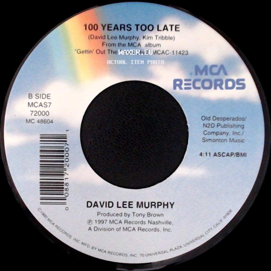 David Lee Murphy - Breakfast In Birmingham / 100 Years Too Late side B