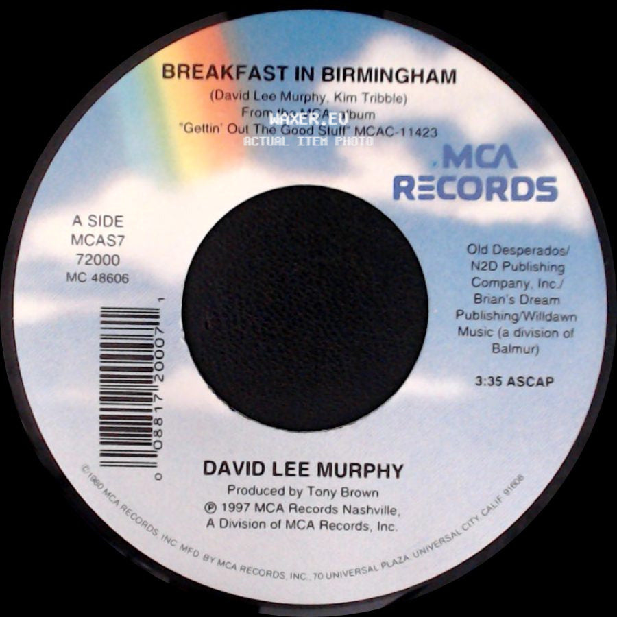 David Lee Murphy - Breakfast In Birmingham / 100 Years Too Late side A