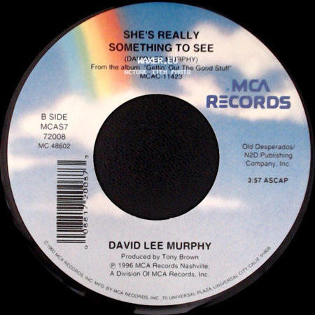 David Lee Murphy - All Lit Up In Love / She's Really Something To See side B