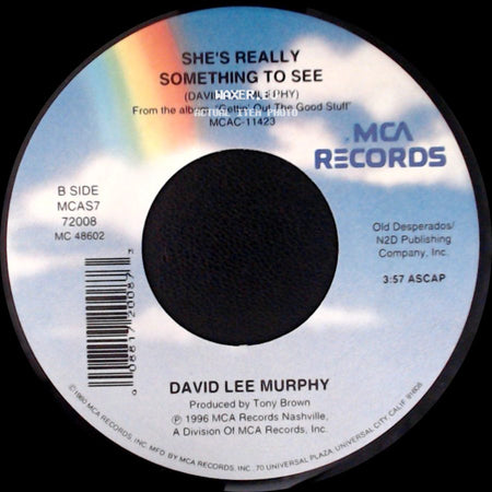 David Lee Murphy - All Lit Up In Love / She's Really Something To See side B