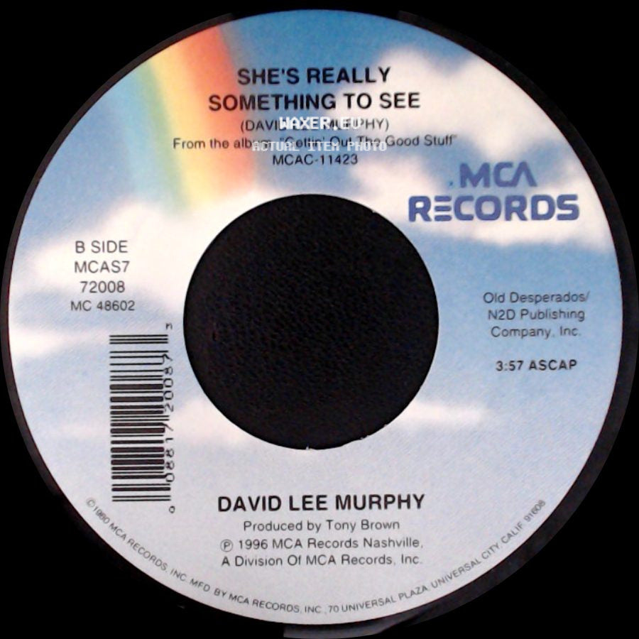 David Lee Murphy - All Lit Up In Love / She's Really Something To See side B
