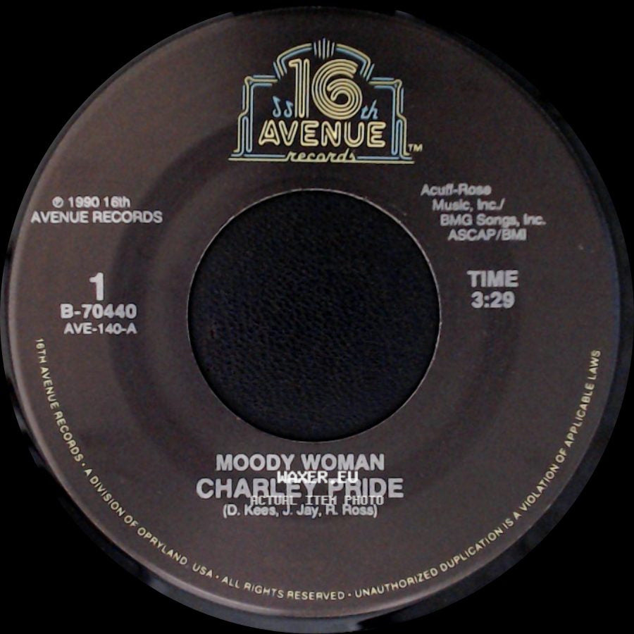 Charley Pride - Shouldn't It Be Easier Than This / Moody Woman side B