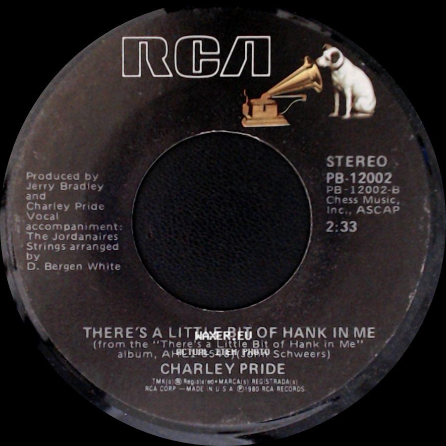 Charley Pride - You Win Again / There's A Little Bit Of Hank In Me side B