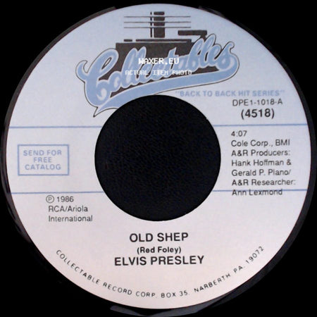 Elvis Presley - Old Shep / You'll Never Walk Alone (From "Carousel") side A